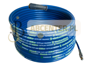 Wąż do czyszczenia kanalizacji 1SN 225 bar z dyszą obrotową 3/8 Karcher Easy Lock 20M