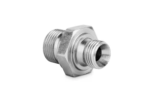 Złączka prosta metryczna stożek 60° M20x1,5-M16x1,5 300610