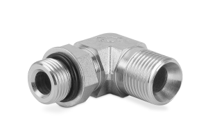 Przyłączka kolankowa z przeciwnakrętką 3/4”UNF-1/2” BSP 3920-08-08