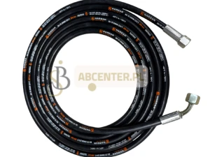 Wąż do prób szczelności azotem DN6 5 m 290 bar – 1/4" BSP prosta + 45° | ABcenter