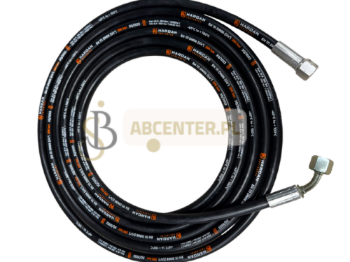 Wąż do prób szczelności azotem DN6 10 m 290 bar 1/4"/ 1/4" 45 st. BSP SAE