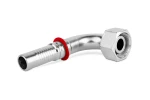 Końcówka INTER-LOCK do węża wysokie kolanko 90st. ( H-160mm ) z nakrętką DKOS90 P52-25 M42x2 30S 0184H16-42H160
