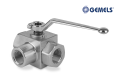 Zawór kulowy 3-drogowy 1 cal BSP DN25 350 bar Gemels – ABcenter
