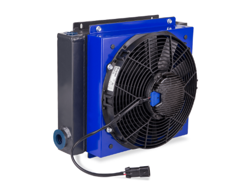 Chłodnica powietrzna oleju HY024.1-02A-1615-0K (12DC - Termostat 60 st.C)