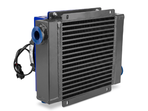 Chłodnica powietrzna oleju HY018.1-04A-1615-0K (24DC - Termostat 60 st.C)