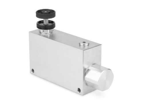 Dzielnik strumienia zaworowy z regulacją przepływu 1/2" 85l./min. PVEL03