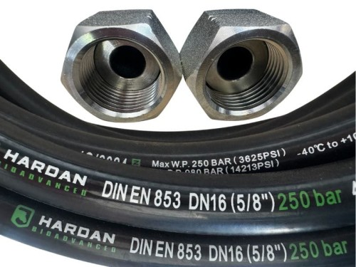 Wąż hydrauliczny 2SN 1"x1000mm Cat, Caterpillar, Volwo