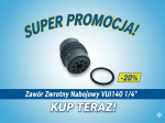 Zawór zwrotny nabojowy 1/4" VUI140