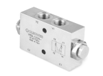 Zawór zwrotny sterowany bliźniaczy mocowany liniowo stalowy 1/2” BSP 50l./min. 350Bar otw.montaż. VRDL120N
