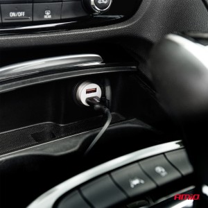 Ładowarka samochodowa 2x USB-A 2.1A AMIO-03872