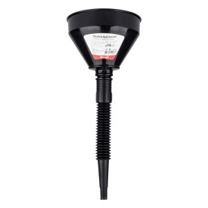 Lejek elastyczny czarny uniwersalny z sitkiem do paliwa cieczy wody 16 cm AMIO-04038