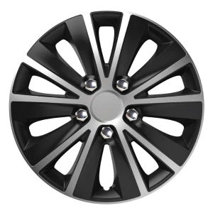 Kołpak samochodowy czarno srebrny ze śrubami chrom Rapide NC 16" cali