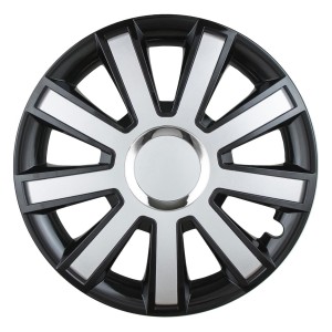 Kołpak samochodowy Flash 15" cali czarno-srebrny