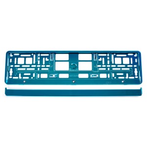 Ramka tablicy rejestracyjnej metalizowana turkusowa AMIO-03177