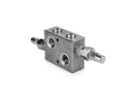 Zawór przeciążeniowy w ukł. krzyżowym 3/8” BSP 35 l./min. 40- 210 bar kapturek VMDI3502B3