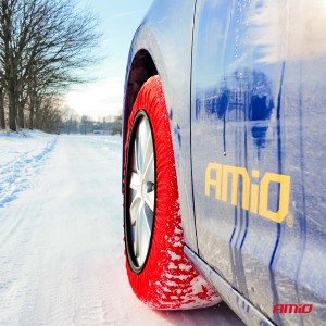 Łańcuchy śniegowe tekstylne rozmiar M EN16662-1 Önorm V5121 2 szt. AMIO-04081