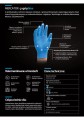 GoGrip Blue S diamentowa tekstura 3D chwyt