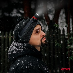 Latarka czołowa akumulatorowa T6 3600mAh (BATT) AMIO-04665