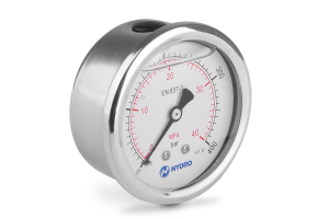 Manometr glicerynowy DN63 tylny 1/4” (0-400)bar M63TL1/4(0-400)H HYDRO