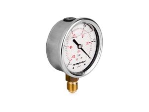 Manometr glicerynowy DN63 radialny Vacuometr 1/4” (-1-0)bar VM63RL1/4(-1-0)