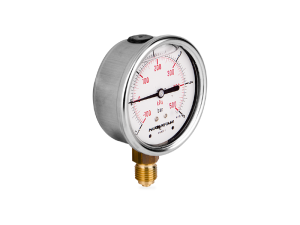 Manometr glicerynowy DN63 radialny Vacuometr 1/4” (-1-+5)bar VM63RL1/4(-1-+5)