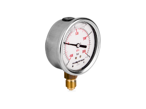 Manometr glicerynowy DN63 radialny Vacuometr 1/4" (-1-+3)bar VM63RL1/4(-1-+3)