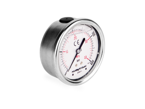 Manometr glicerynowy DN63 tylny 1/4” (0-400)bar M63TL1/4(0-400)