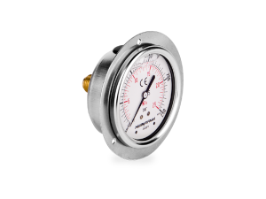 Manometr glicerynowy DN63 tablicowy TL 1/4” (0-250)bar M63TABL1/4(0-250)