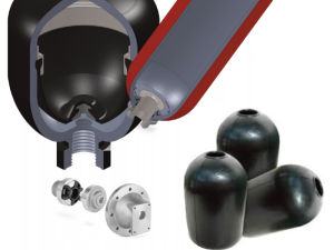 Hydroakumulator membranowy poj. 0,75 AMS0,75P350CG40M / AMS0,75P350CG4VM-0/30