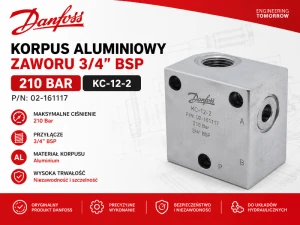 Korpus aluminiowy zaworu 3/4” BSP 210Bar C-12-2 P/N: 02-161117