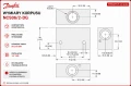 hydraulic valve body 1/2 BSP Danfoss NCS06 210 bar aluminium block dimensions and specs