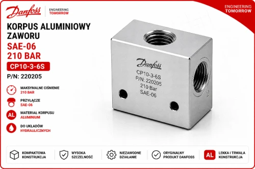 korpus zaworu SAE-06 Danfoss CP10-3-6S 210 bar blok hydrauliczny ABcenter