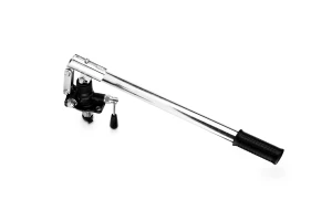 Pompa ręczna zbiornikowa pod siłownik jednostronnego działania 12cm3 3/8"BSP 380bar z zaworem i dźwignią rozładowczą PM 12byB-L-s (6050.0123) + dźwignia