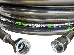 Wąż do prób szczelności azotem DN6 25 m 225 bar 1/2" UNF /JIC SAE