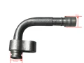 Końcówka klimatyzacji DN10 90 stopni 15,5 mm do przewodu A/C R134a ABcenter9004