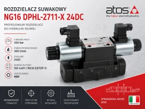 Rozdzielacz suwakowy NG16 DPHL-2711-X 24DC Atos