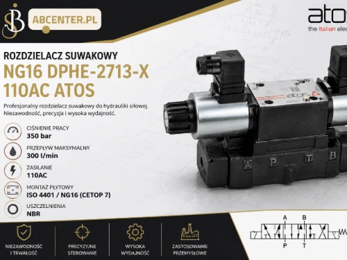 Rozdzielacz suwakowy NG16 DPHE-2713-X 110AC Atos