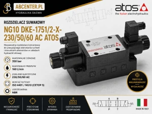 Rozdzielacz suwakowy NG10 DKE-1751/2-X-230/50/60 AC Atos