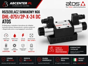 Rozdzielacz suwakowy NG6 DHL-0751/2P-X-24 DC Atos