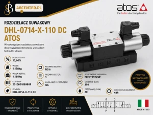 Rozdzielacz suwakowy NG6 DHL-0714-X-110 DC Atos