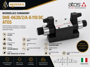 Rozdzielacz suwakowy NG6 DHE-0630/2/A-X-110 DC Atos