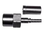 Końcówka hamulcowa żeńska M10x1 DN1/8 do przewodów PTFE stal nierdzewna