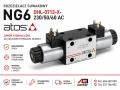 Rozdzielacz suwakowy NG6 Atos DHL-0713-X-230/50/60 AC do układów hydrauliki siłowej. Elektrozawór hydrauliczny CETOP 3 z zasilaniem 230V AC, wysoka trwałość i precyzyjne sterowanie przepływem.
