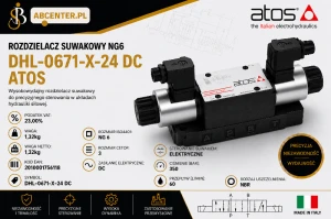 Rozdzielacz suwakowy NG6 DHL-0671-X-24 DC Atos