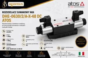 Rozdzielacz suwakowy NG6 DHE-0630/2/A-X-48 DC Atos