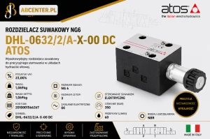 Rozdzielacz suwakowy NG6 DHL-0632/2/A-X-00 DC Atos