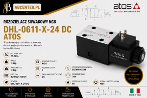 Rozdzielacz suwakowy NG6 DHL-0611-X-24 DC Atos