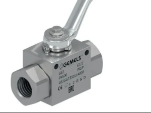Zawór kulowy odcinający 2-drogowy GE2 1/2" BSP DN13 500Bar (ISO 5211) GE2GGT35011AF50