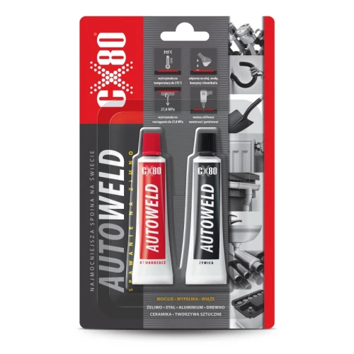 Najmocniejszy klej do spawania na zimno CX80 AUTO WELD 2×27 g | ABcenter