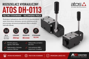 Rozdzielacz suwakowy sterowany ręcznie DH-0113 Atos